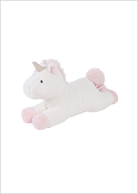 Lying Unicorn Plush Toy Beige