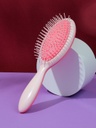 Bicolor Cushion Hair Brush Pink