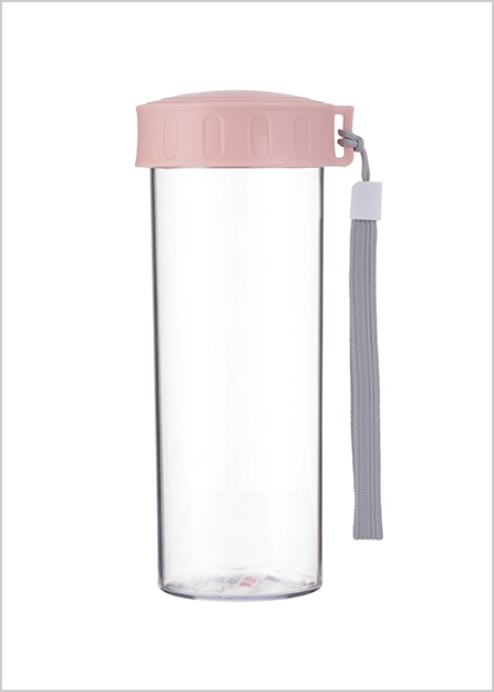 Classic Plastic Water Bottle 480ml Pink