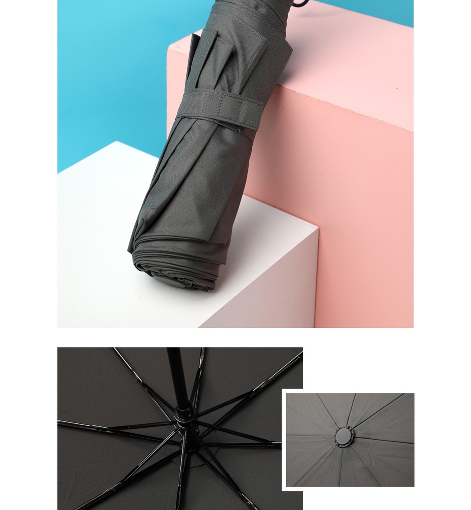 Classic Three fold Automatic Umbrella Gray