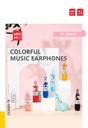 Colorful Music Earphone Model No HF236 Light Blue
