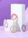 5 0 Glittering Colored Telephone Wire Hair Band 4p