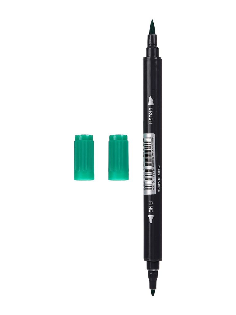 WATER SOLUBLE DOUBLE HEADED COLORED PEN GREEN