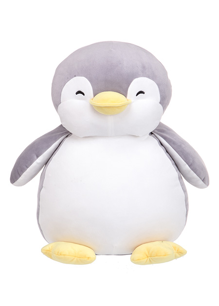 Large Penguin Plush Toy Grey