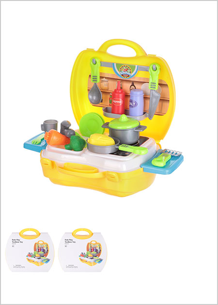 Role Play Toolbox Toy Kitchen Set