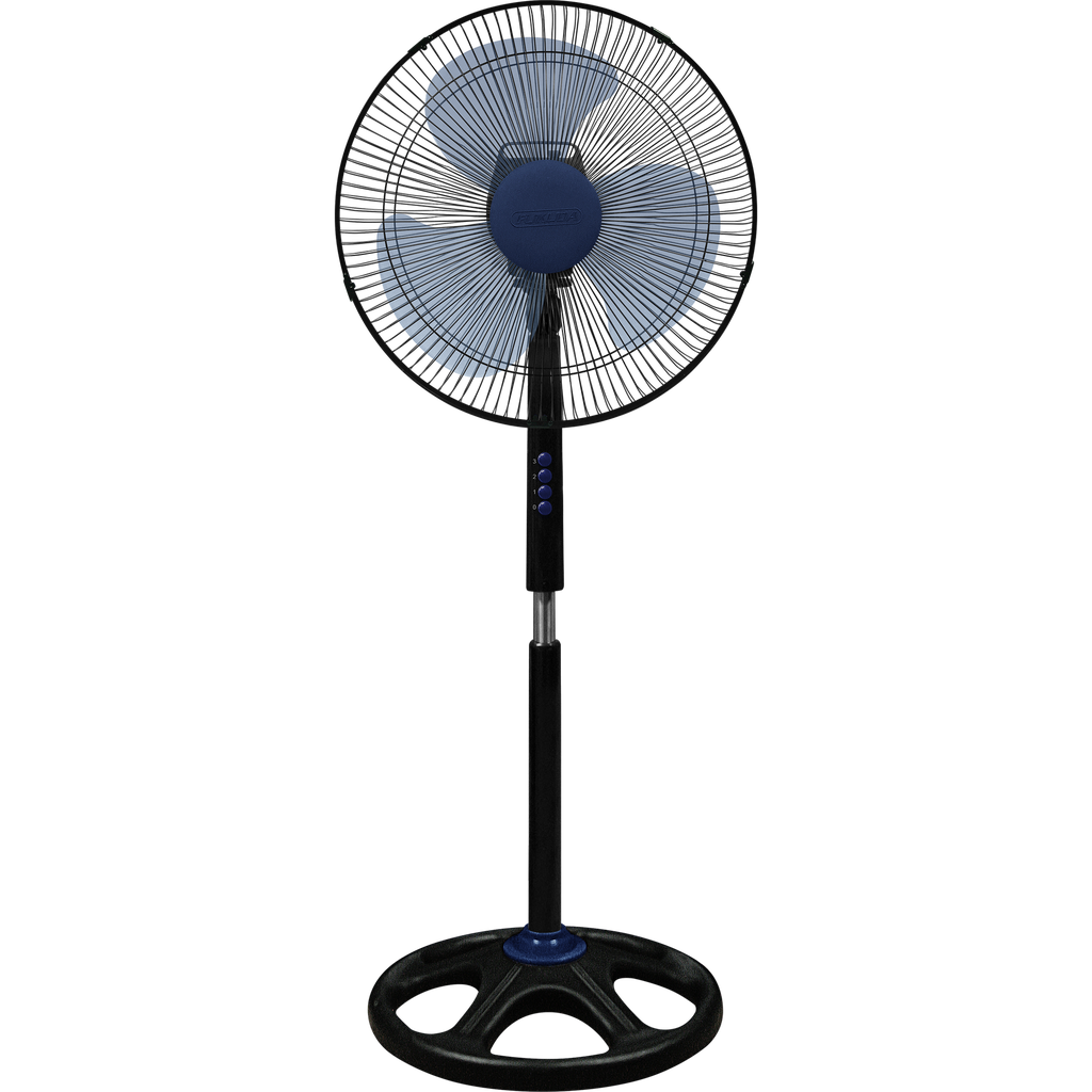 Fukuda 16” Plastic Stand Fan, Round Base (65W)