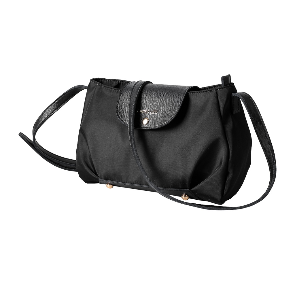 Minimalist Flip-flop Crossbody Bag(Black)