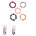4 5 Matte Colored Telephone Wire Hair Band 5pcs