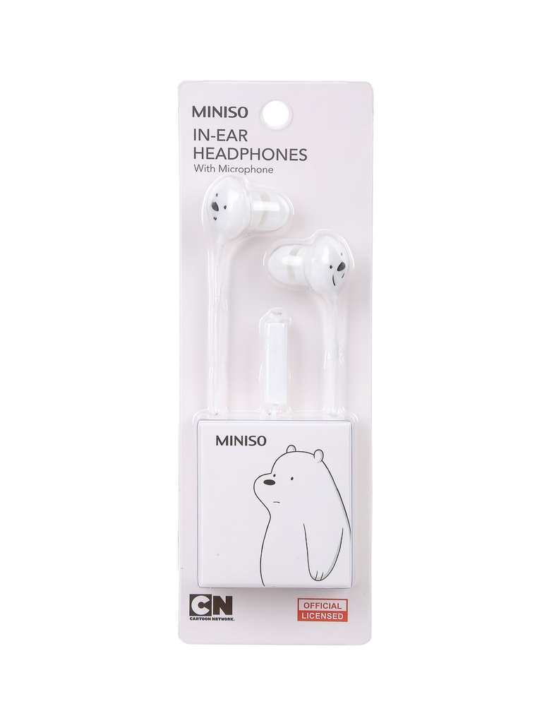 WBB -(White) In-Ear Headphones With Microphone