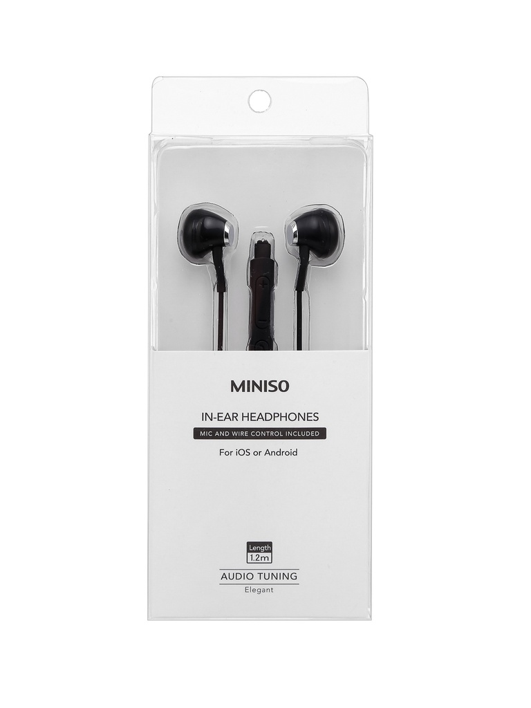 Elegant In ear Headphones Model E156 Black
