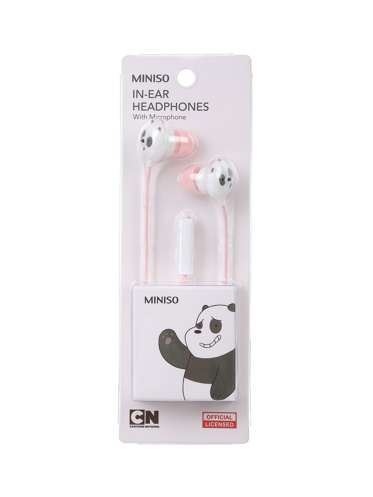 WBB-(Pink) In-Ear Headphones With Microphone