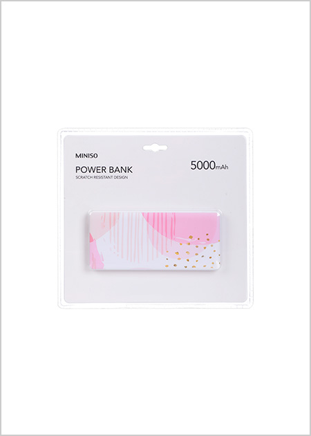 Power Bank 5000mAh Pink