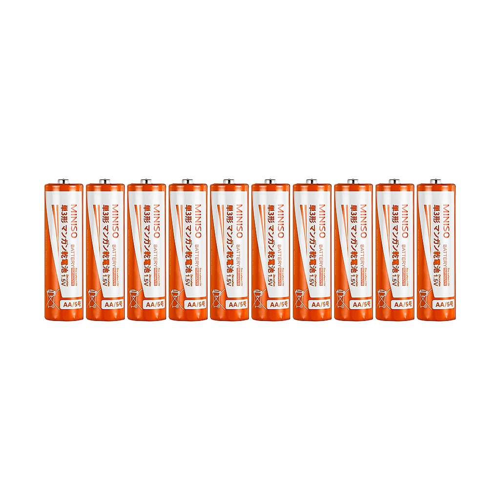 AA Carbon Battery 10 Pack
