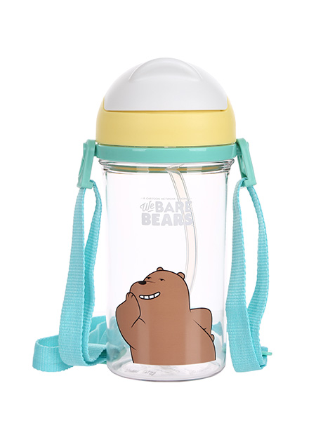 WBB Water Bottle with Straw 400ml - Grizzly