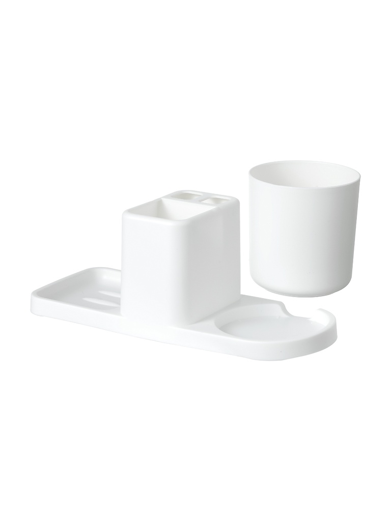 Tooth Mug Kit for a Single Person White