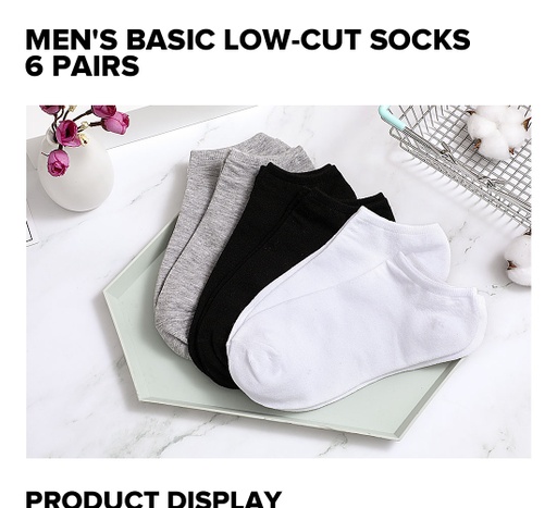 [Men s Low cut Socks (Miniso)] Men s Low cut Socks