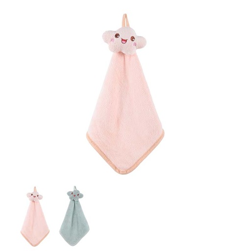 [Coral Fleece Lovely Cloud Hand Towel (Miniso)] Coral Fleece Lovely Cloud Hand Towel