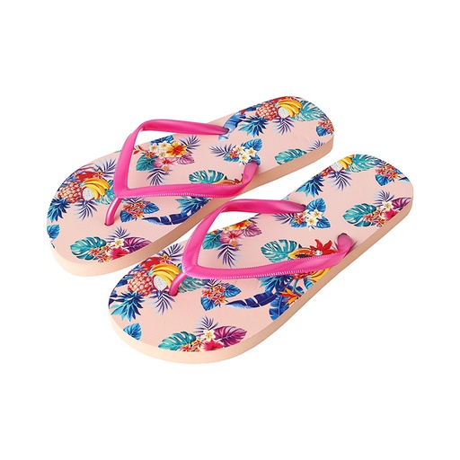 [Tropical Rainforest Series Women s Flip Flops Pink (Moveforward)] Tropical Rainforest Series Women s Flip Flops Pink