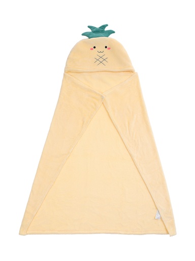 [Fruit Series Blanket With Hat Pineapple (Miniso)] Fruit Series Blanket With Hat Pineapple