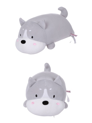[Cute Shiba Plush Toy Light Grey (Miniso)] Cute Shiba Plush Toy Light Grey