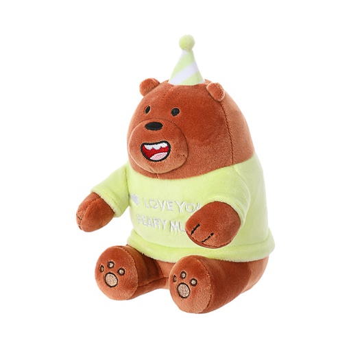 [WBB Plush Toy w/ Bday Hat(Grizzly) (Moveforward)] WBB Plush Toy w/ Bday Hat(Grizzly)