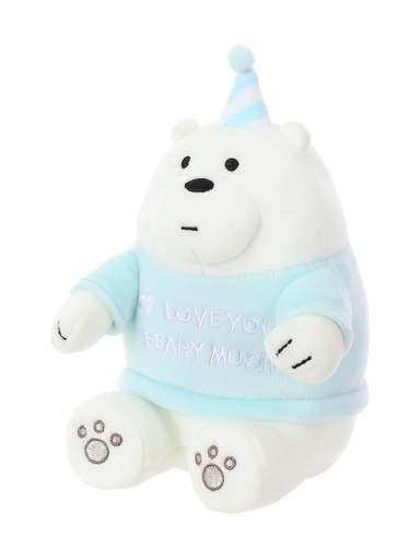 [WBB Plush Toy w/ Bday Hat(Ice-Bear) (Moveforward)] WBB Plush Toy w/ Bday Hat(Ice-Bear)
