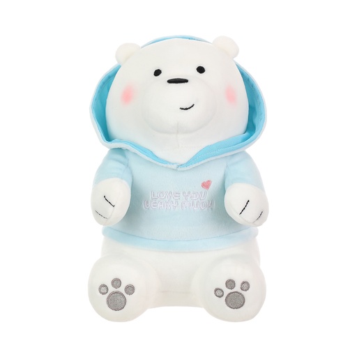 [WBB Plush Toy With Hoodie(Ice-Bear) (Moveforward)] WBB Plush Toy With Hoodie(Ice-Bear)