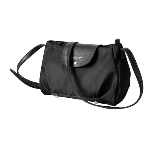 [Minimalist Flip-flop Crossbody Bag(Black) (Miniso)] Minimalist Flip-flop Crossbody Bag(Black)