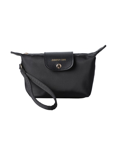 [Minimalist Flip-flop Cosmetic Bag(Black) (Miniso)] Minimalist Flip-flop Cosmetic Bag(Black)