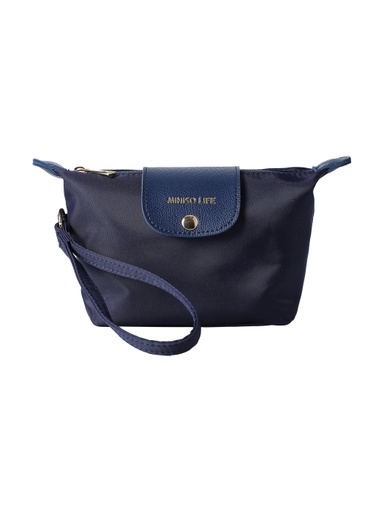 [Minimalist Flip-flop Cosmetic Bag(Navy Blue) (Miniso)] Minimalist Flip-flop Cosmetic Bag(Navy Blue)