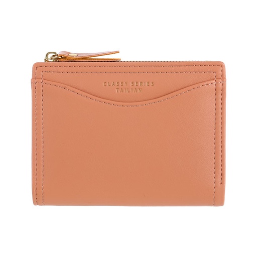 [Leisure Two fold Short Wallet Pink (Miniso)] Leisure Two fold Short Wallet Pink