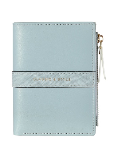 [Polished Two fold Short Wallet Blue (Moveforward)] Polished Two fold Short Wallet Blue