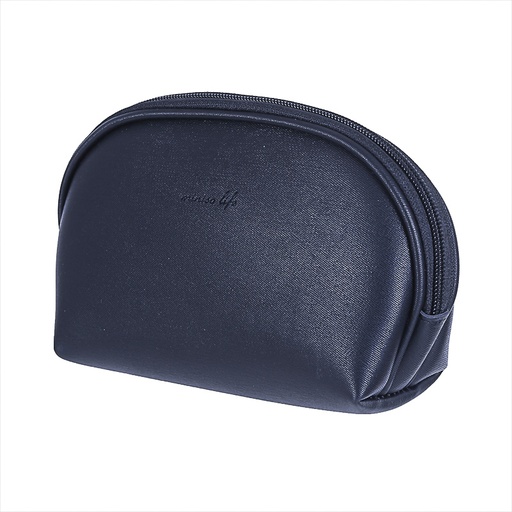 [Semicircle Cosmetic Bag Black (Moveforward)] Semicircle Cosmetic Bag Black
