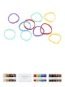 Disposable Rubber Band in Small Loop 150 Pcs