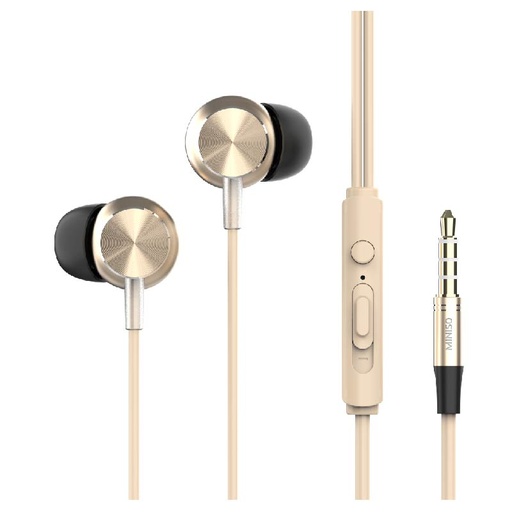 [CD PATTERN HI FI IN EAR PHONE GLODEN (Miniso)] CD PATTERN HI FI IN EAR PHONE GOLDEN