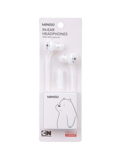 [WBB -(White) In-Ear Headphones With Microphone (Moveforward)] WBB -(White) In-Ear Headphones With Microphone