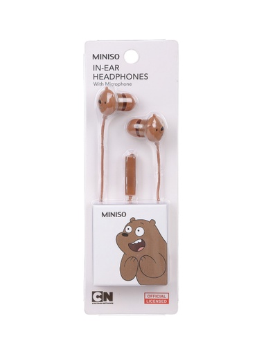 [WBB-(Brown) In-Ear Headphones With Microphone (Moveforward)] WBB-(Brown) In-Ear Headphones With Microphone