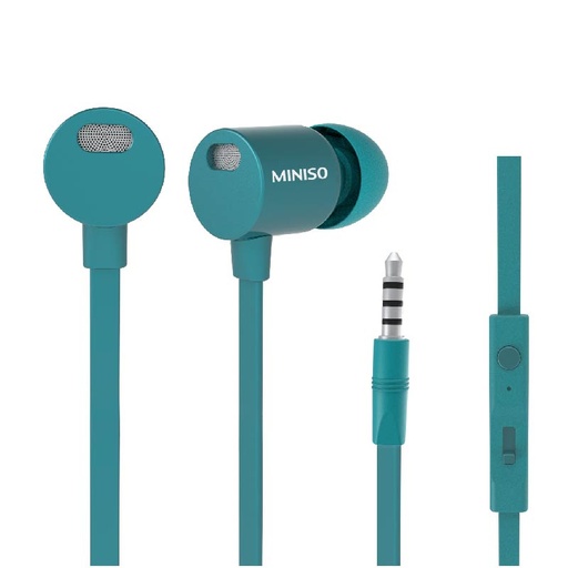 [Metallic In-Ear Headphones (blue) (Miniso)] Metallic In-Ear Headphones (blue)