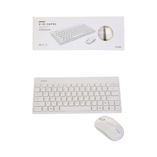 [WIRELESS MOUSE AND KEYBOARD SET WHITE AND GREY (Moveforward)] WIRELESS MOUSE AND KEYBOARD SET WHITE AND GREY
