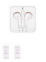 Wire Control In ear Earphones with Mic White Model