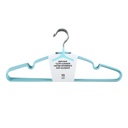Simple Anti slip Cloth Hanger 10 Counts blue