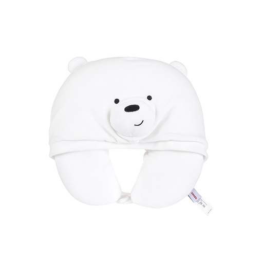 [WBB - U-shaped Pillow with Hood(Ice Bear) (Moveforward)] WBB - U-shaped Pillow with Hood(Ice Bear)