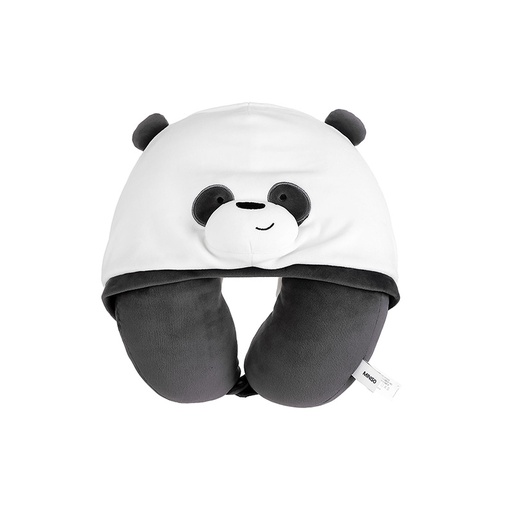 [WBB - U-shaped Pillow with Hood(Panda) (Moveforward)] WBB - U-shaped Pillow with Hood(Panda)