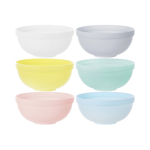 [Colorful Eco friendly Bowl 6 Pack (Miniso)] Colorful Eco friendly Bowl 6 Pack