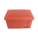 FOLDABLE STORAGE STOOL ORANGE