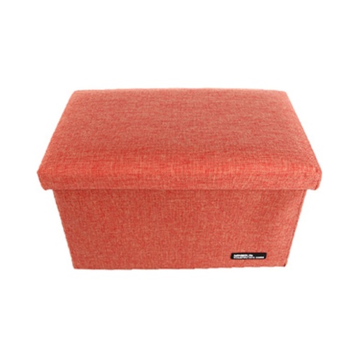 [FOLDABLE STORAGE STOOL ORANGE (Miniso)] FOLDABLE STORAGE STOOL ORANGE