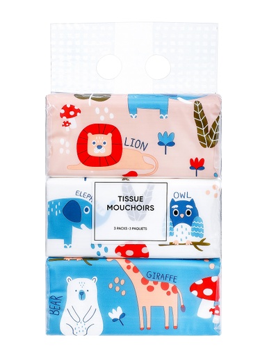 [Forest Family Tissue 3 Packs (Miniso)] Forest Family Tissue 3 Packs