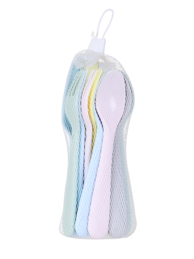 [Colorful Eco friendly Cutlery Set 18 Pack Knife Fo (Miniso)] Colorful Eco friendly Cutlery Set 18 Pack Knife Fo