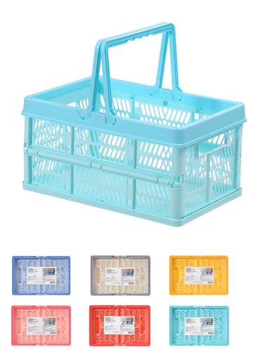 [Foldable Storage Basket Rainbow Colors (Miniso)] Foldable Storage Basket Rainbow Colors