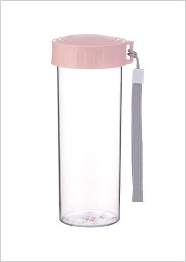 [Classic Plastic Water Bottle 480ml Pink (Miniso)] Classic Plastic Water Bottle 480ml Pink